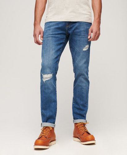 Men's Vintage Slim Jeans / Stanton Bright Blue Rip - Size: 30/32 - Superdry - Modalova