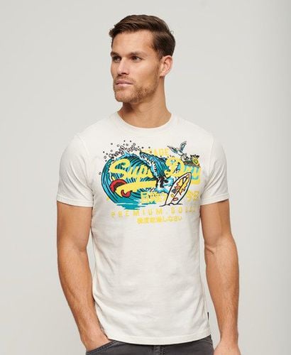 Herren LA T-Shirt mit Grafik Logo-Druck, Größe: L - Superdry - Modalova