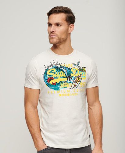 Herren LA T-Shirt mit Grafik Logo-Druck, Größe: XXXL - Superdry - Modalova