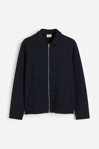Jacke aus Bouclé-Jersey in Regular Fit Dunkelblau, Jacken Größe XS. Farbe: - H&M - Modalova