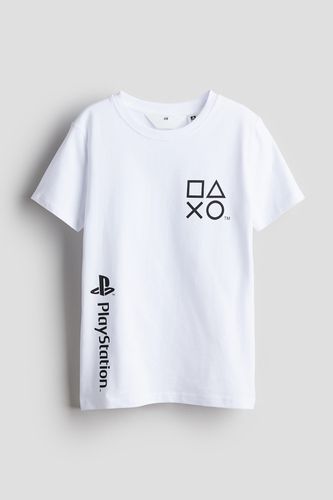 T-Shirt mit Print Weiß/PlayStation, T-Shirts & Tops in Größe 158/164. Farbe: - H&M - Modalova