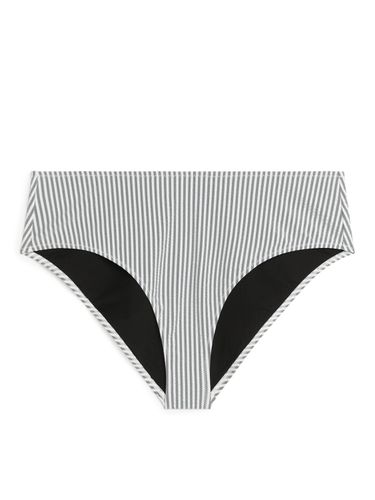 Bikinihose aus Seersucker Schwarz/weiß gestreift, Bikini-Unterteil in Größe 42. Farbe: - Arket - Modalova