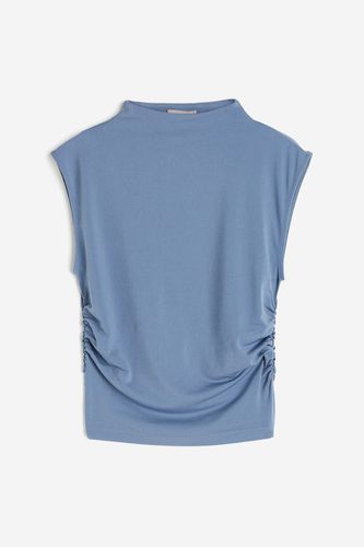 Kurzshirt mit Turtleneck Taubenblau, Tops in Größe XL. Farbe: - H&M - Modalova
