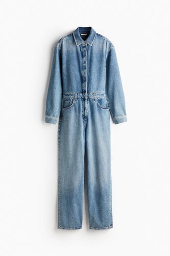 Boilersuit aus Denim Helles Denimblau, Jumpsuits in Größe S. Farbe: - H&M - Modalova