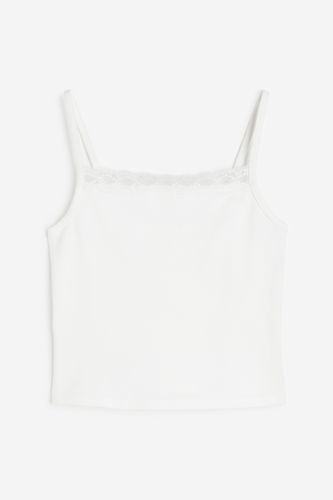 Trägertop mit Spitze Weiß, T-Shirts & Tops in Größe 134/140. Farbe: - H&M - Modalova