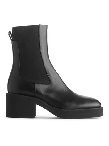 Chelsea-Boots mit Absatz Schwarz, Stiefel in Größe 41. Farbe: - Arket - Modalova