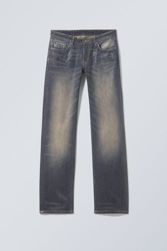 Tief sitzende beschichtete Jeans Arrow , Straight in Größe W 25 - Weekday - Modalova