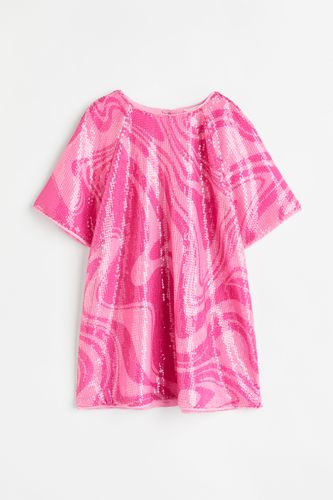 Paillettenkleid Rosa/Gemustert, Kleider in Größe 92. Farbe: - H&M - Modalova