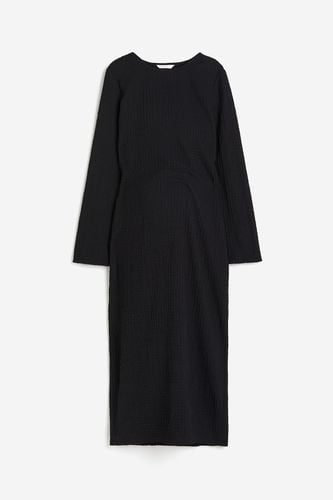 Jerseykleid mit Struktur Schwarz, Alltagskleider in Größe S. Farbe: - H&M - Modalova