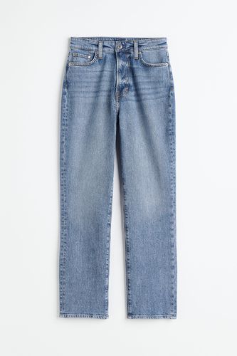 Mom Ultra High Ankle Jeans Blau, Straight in Größe 36. Farbe: - H&M - Modalova