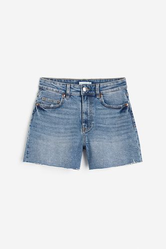 Hohe Denim-Shorts Blau in Größe 40. Farbe: - H&M - Modalova