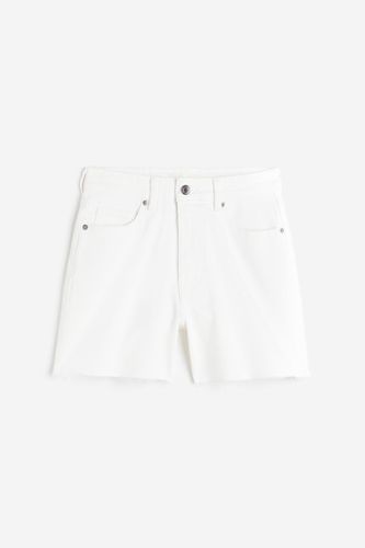 Hohe Denim-Shorts Weiß in Größe 34. Farbe: - H&M - Modalova