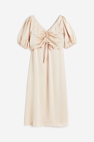 MAMA Stillkleid mit Kordelzugdetail Hellbeige, Kleider in Größe XL. Farbe: - H&M - Modalova
