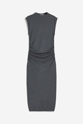 Gerafftes Bodycon-Kleid Dunkelgraumeliert, Alltagskleider in Größe XL. Farbe: - H&M - Modalova
