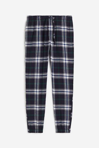 Pyjamahose Regular Fit Dunkelblau/Kariert, Pyjama-Hosen in Größe XS. Farbe: - H&M - Modalova