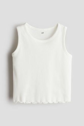 Geripptes Tanktop Weiß, T-Shirts & Tops in Größe 98/104. Farbe: - H&M - Modalova