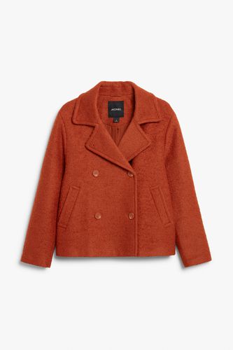 Jacke aus Wollmischung Rostrot, Jacken in Größe S. Farbe: - Monki - Modalova