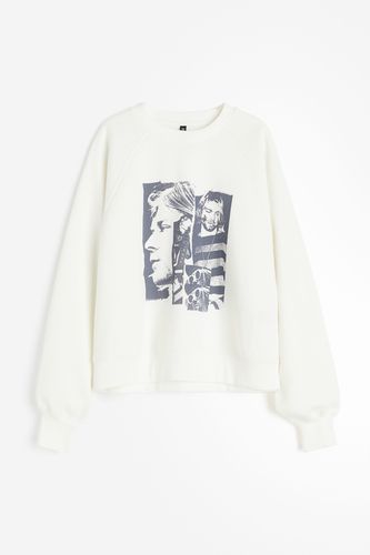 Sweatshirt mit Print Cremefarben/Kurt Cobain, Sweatshirts in Größe XL. Farbe: - H&M - Modalova