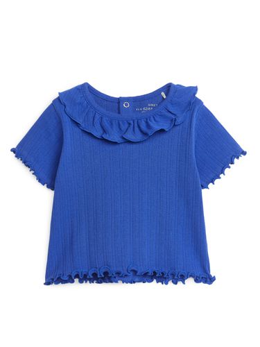 Pointelle-Oberteil Blau, T-Shirts & Tops in Größe 74/80. Farbe: - Arket - Modalova
