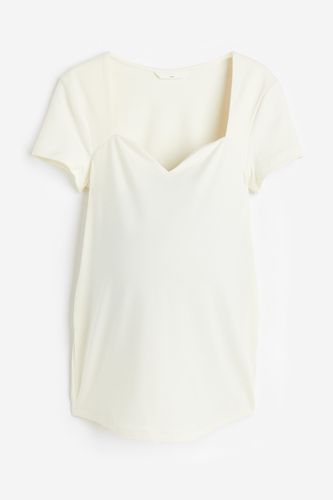 MAMA Jerseyshirt Cremefarben, Tops in Größe L. Farbe: - H&M - Modalova