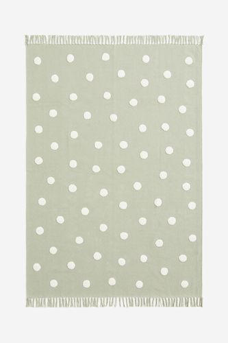 Baumwollteppich mit getufteten Punkten Hellgrün/Gepunktet, Teppiche in Größe 140x200 cm. Farbe: - H&m Home - Modalova