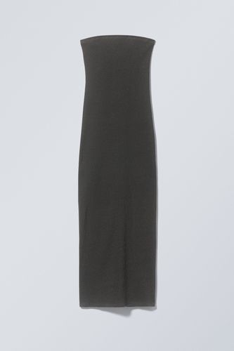 Geripptes Kleid Tania Dunkelgrau, Alltagskleider in Größe M. Farbe: - Weekday - Modalova