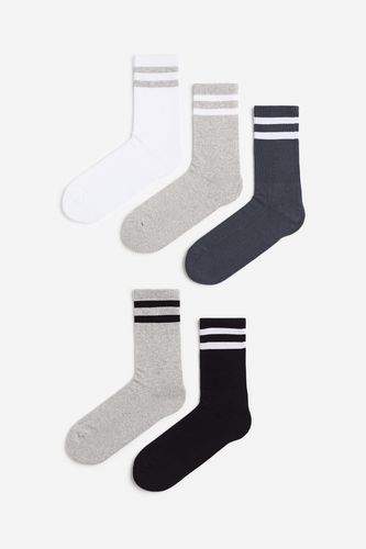 Er-Pack Strümpfe Schwarz/Grau/Weiß, Socken in Größe 46/48. Farbe: - H&M - Modalova