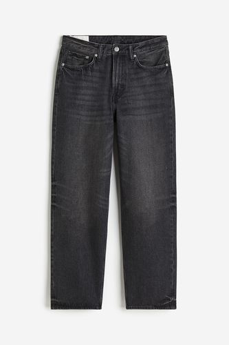 Loose Jeans Denimschwarz, Baggy in Größe 29/32. Farbe: - H&M - Modalova