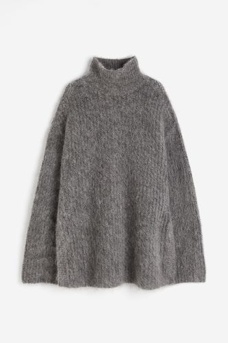 Turtleneck-Pullover aus Mohairmix Dunkelgraumeliert in Größe XS. Farbe: - H&M - Modalova