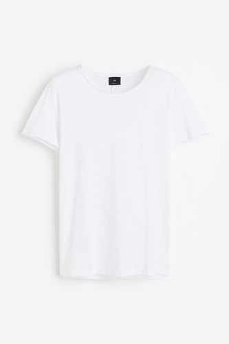 T-Shirt mit Rollkanten Weiß in Größe XS. Farbe: - H&M - Modalova