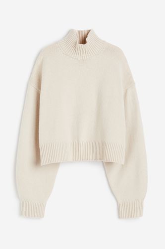 Oversized Pullover mit Turtleneck Hellbeige in Größe M. Farbe: - H&M - Modalova