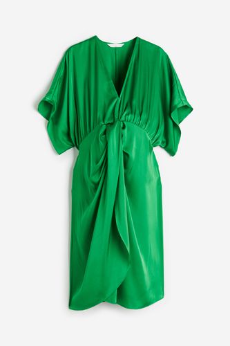 MAMA Drapiertes Kleid Grün, Kleider in Größe M. Farbe: - H&M - Modalova