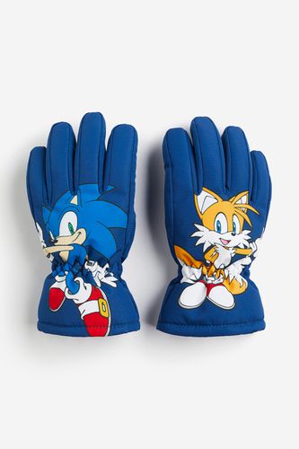 Wasserabweisende gefütterte Handschuhe Blau/Sonic der Igel in Größe 98/104. Farbe: - H&M - Modalova