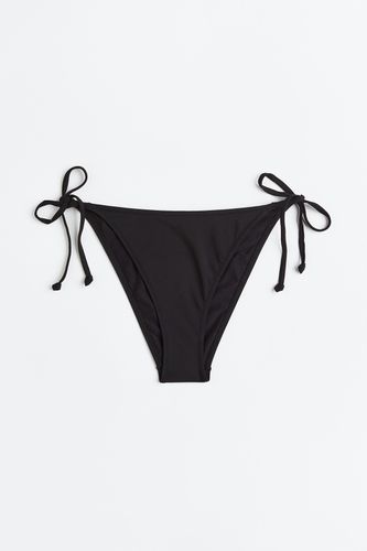 Tie-Tanga Bikinihose Schwarz, Bikini-Unterteil in Größe 50. Farbe: - H&M - Modalova