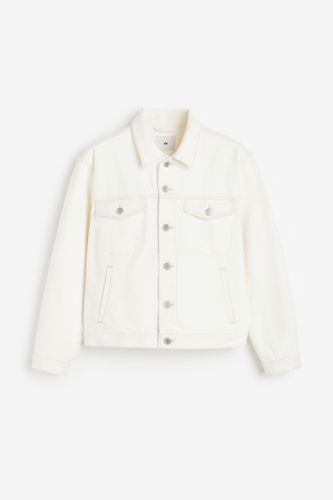 Jeansjacke in Regular Fit Weiß, Jacken Größe L. Farbe: - H&M - Modalova