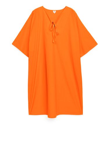Legeres Tunikakleid aus Baumwolle Leuchtendes Orange, Alltagskleider in Größe 38. Farbe: - Arket - Modalova
