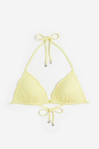 Push-up Triangel-Bikinitop Hellgelb, Bikini-Oberteil in Größe 38. Farbe: - H&M - Modalova