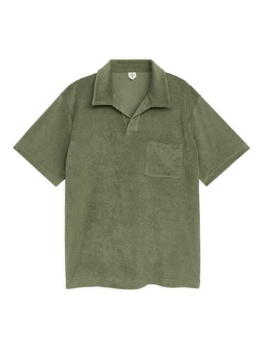 Poloshirt aus Baumwollfrottee Khaki, Poloshirts in Größe XS. Farbe: - Arket - Modalova