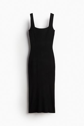 Bodycon-Kleid in Rippstrick Schwarz, Alltagskleider Größe XS. Farbe: - H&M - Modalova