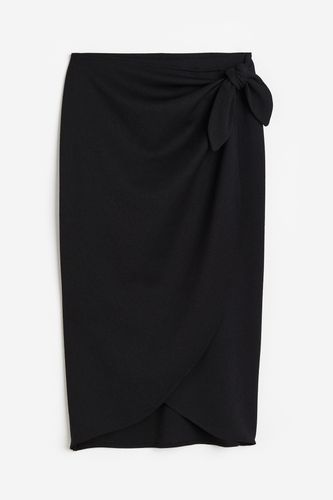Wickelrock aus Jersey Schwarz, Röcke in Größe XS. Farbe: - H&M - Modalova