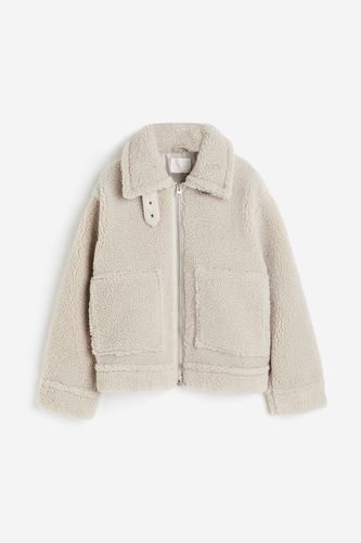 Jacke aus Teddyfleece Hellbeige, Jacken in Größe XL. Farbe: - H&M - Modalova