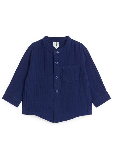 Baumwoll-Musselin-Hemd Dunkelblau, Hemden & Blusen in Größe 80. Farbe: - Arket - Modalova