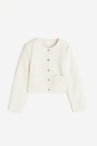 Bouclé-Jacke Weiß, Blazers in Größe S. Farbe: - H&M - Modalova