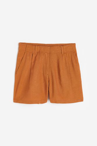 Shorts aus Leinenmix Hellbraun in Größe 50. Farbe: - H&M - Modalova