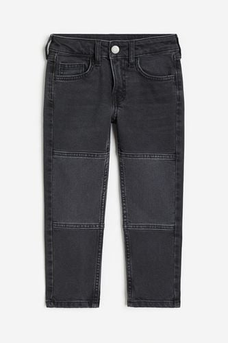 Relaxed Fit Jeans mit verstärkten Knien Schwarz/Washed out in Größe 92. Farbe: Black/washed - H&M - Modalova