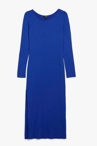 Langärmeliges Bodycon-Kleid Königsblau, Alltagskleider in Größe S. Farbe: - Monki - Modalova