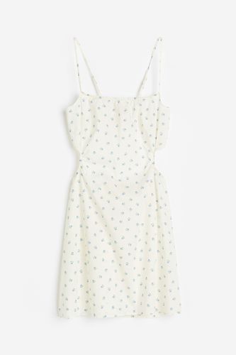 Strandkleid aus Popeline mit Cut-outs Weiß/Geblümt, Strandkleidung in Größe XL. Farbe: - H&M - Modalova