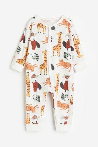 Gemusterter Pyjama Weiß/Tiere, Pyjamas in Größe 50. Farbe: - H&M - Modalova