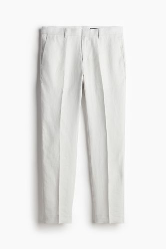 Anzughose aus Leinen in Slim Fit Hellgrau, Anzughosen Größe 44. Farbe: - H&M - Modalova
