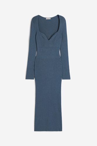 Bodycon-Kleid in Rippstrick Taubenblau, Alltagskleider Größe L. Farbe: - H&M - Modalova